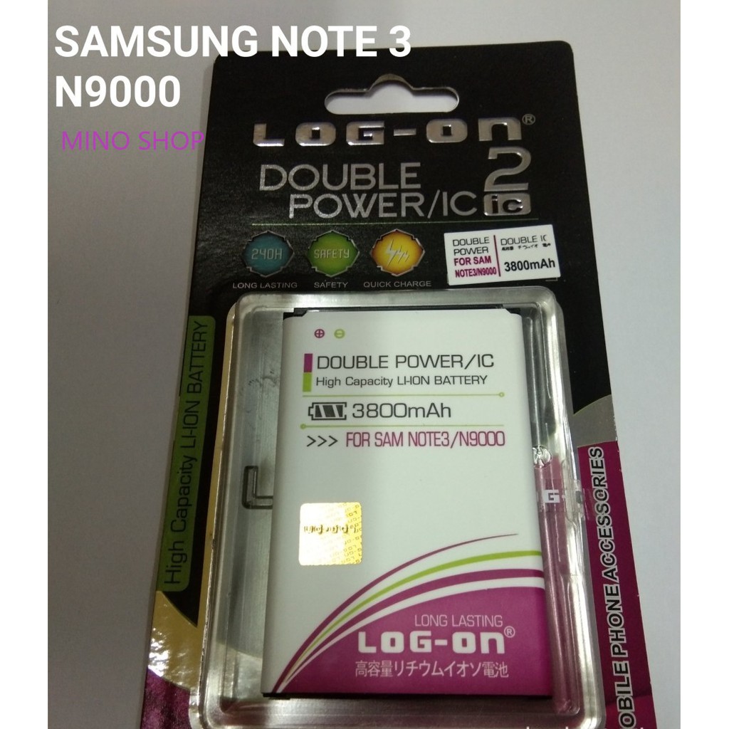 BATERAI LOG ON SAMSUNG NOTE 3 - N9000 - DOUBLE POWER BATRE