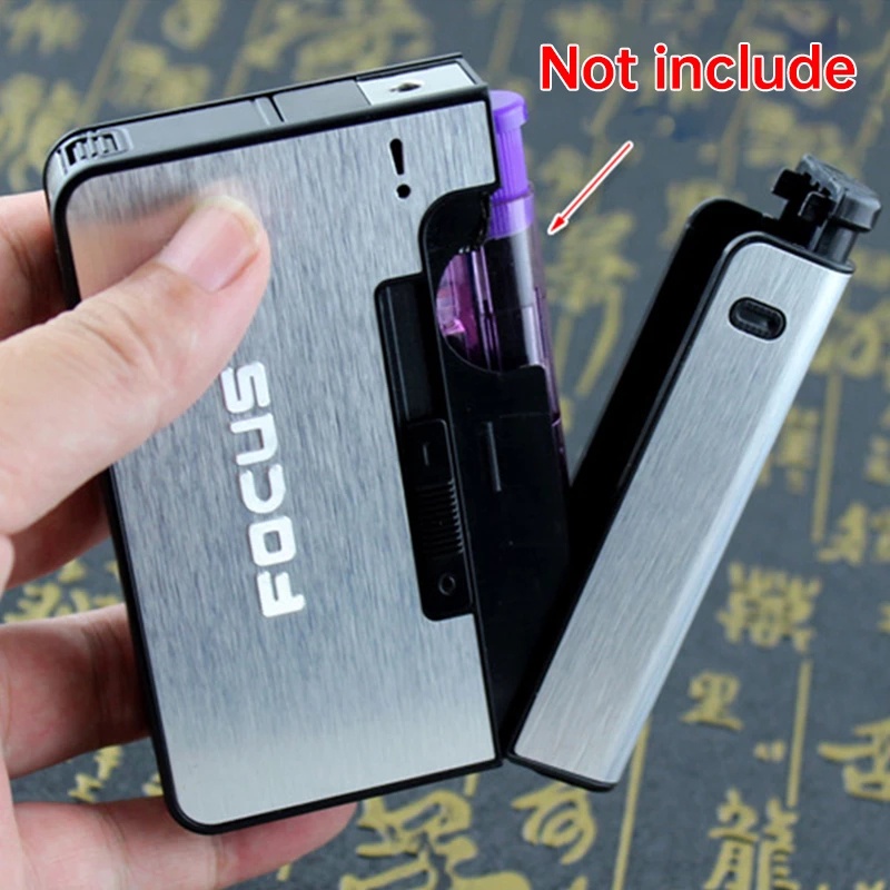 Case Rokok Otomatis Portable Bahan Metal
