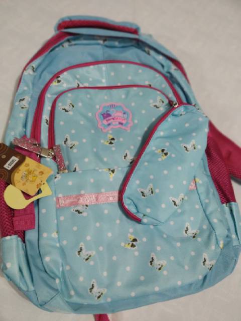 Tas ransel anak sekolah  back pack silver girl alto