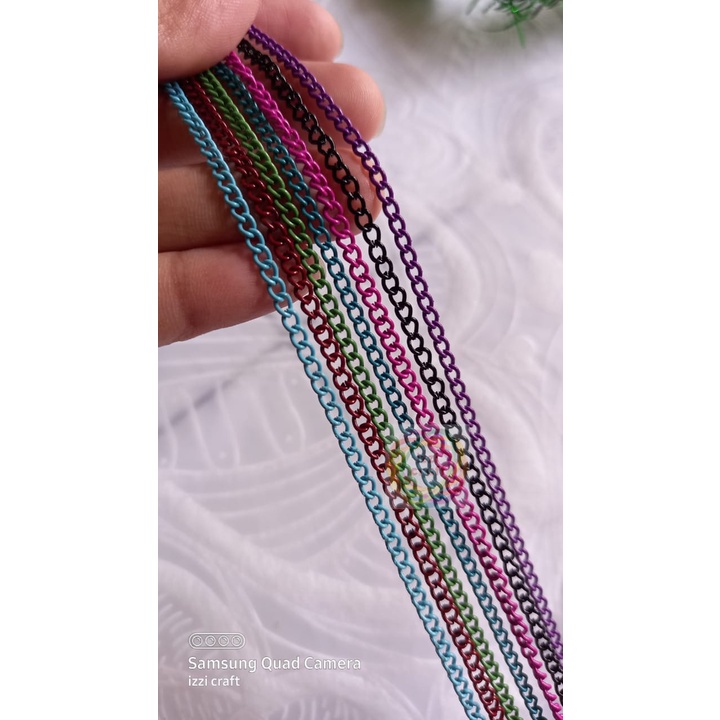 rantai warna/tali masker/tali strap masker/tali kalung