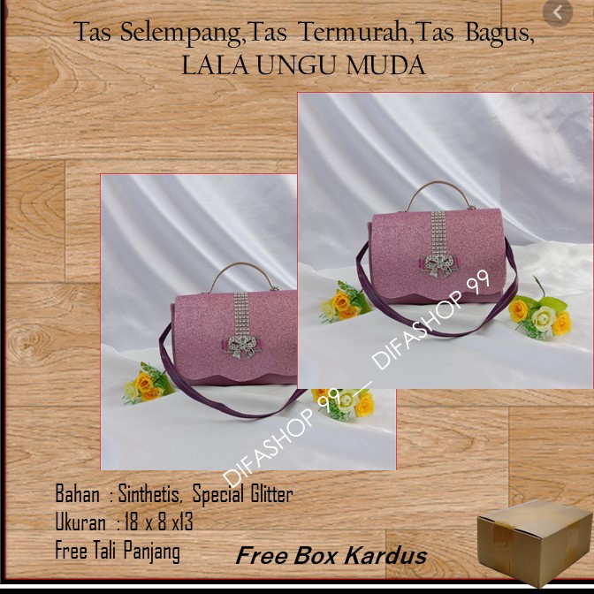 Tas Satin,Tas Clutch,Tas Seserahan,LALA UNGU MUDA,DIFASHOP 99