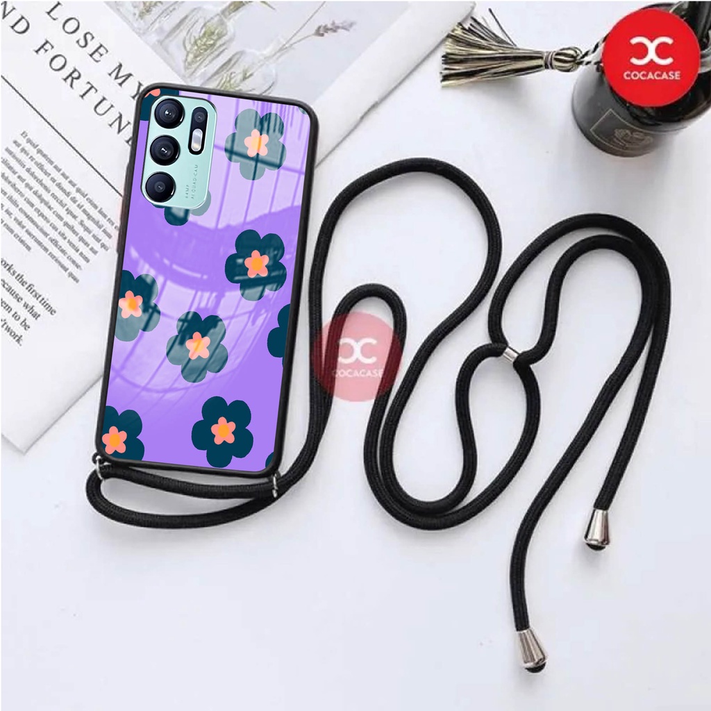 Softcase Kaca Tali For Oppo Reno 6 [KT 13] - Softcase Oppo A15 - Case Oppo Reno 5F - Casing Hp Oppo 