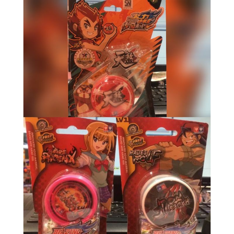 Auldey Yoyo Blazing Teens Sky fury Hades Wolf Fire phoenix