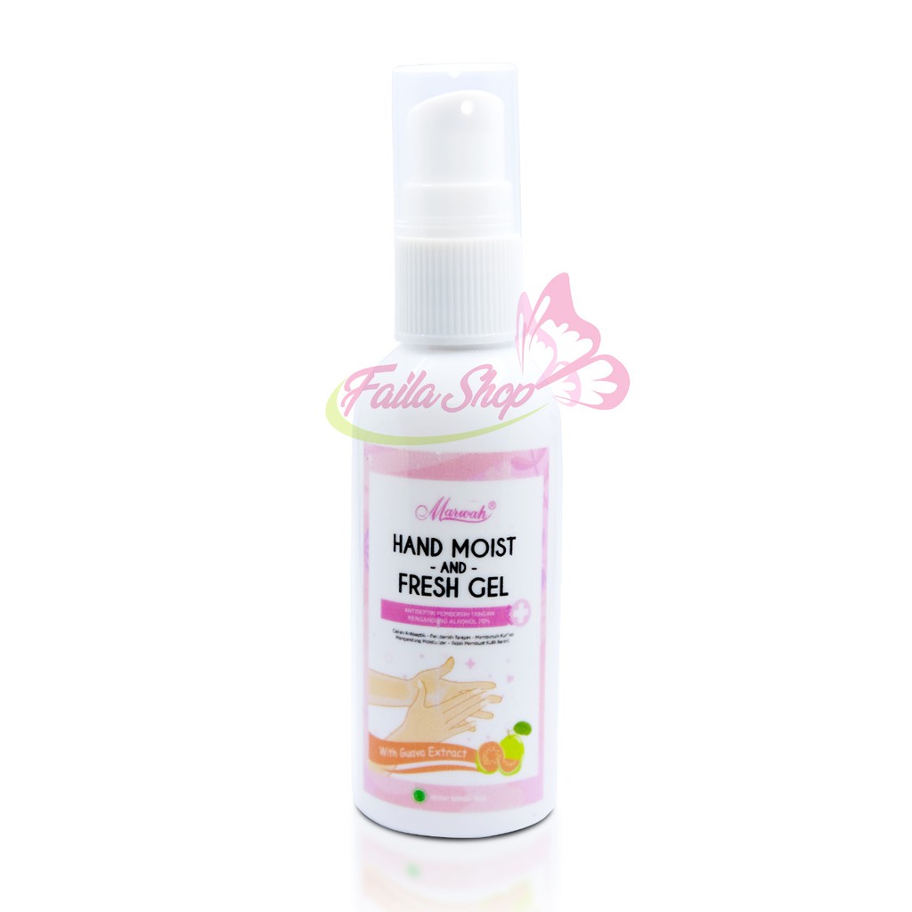 HAND MOIST &amp; FRESH GEL marwah / hand sanitizer marwah 60ml