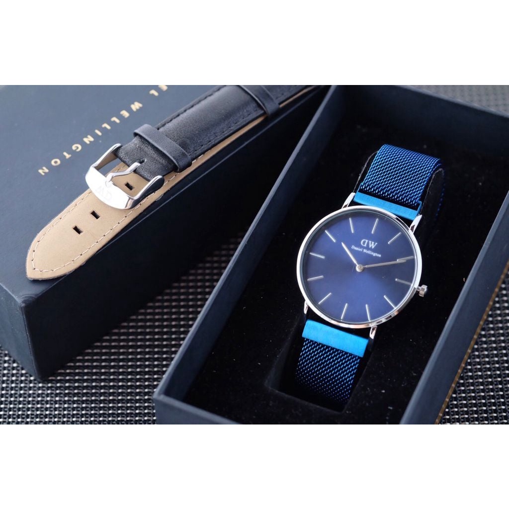 JAM TANGAN PRIA WD MAGNET RANTAI PASIR + BOX - DIAMETER 3,8 CM - FREE TALI KULIT