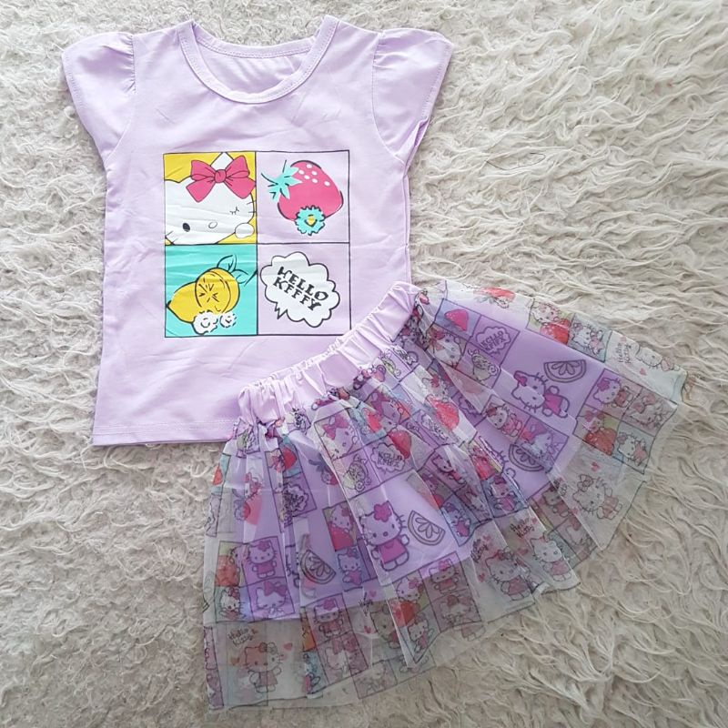 Baju Bayi Import Kaos skirt set