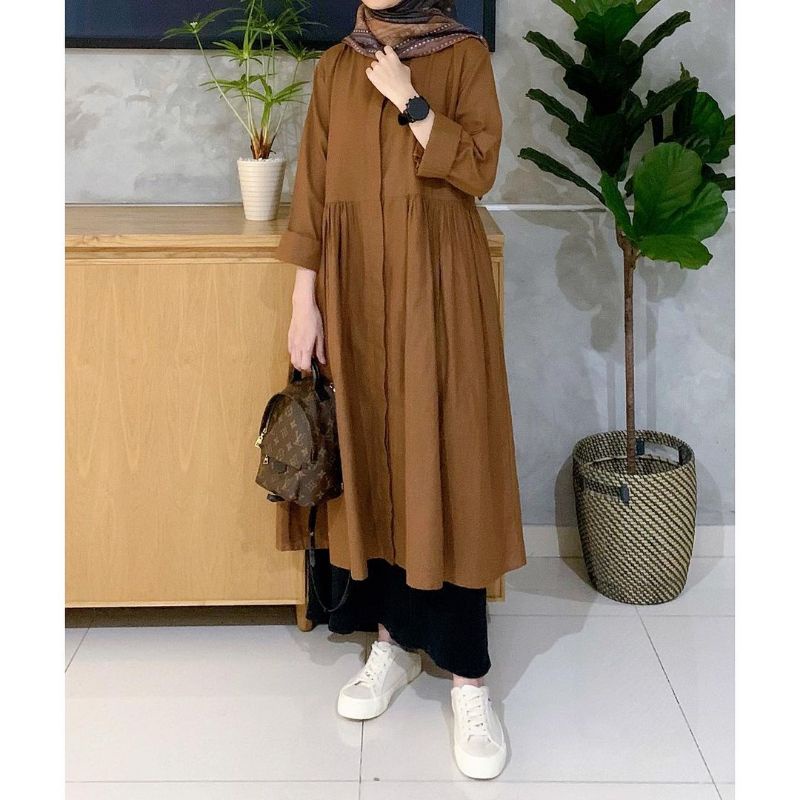 [COD] MAHARA.ID - DENIA MOCCA TUNIK - TUNIK WANITA MURAH
