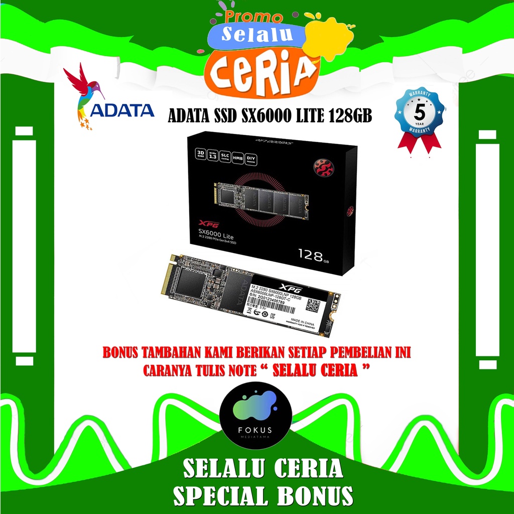 SSD ADATA XPG SX6000 Lite 128GB - 256GB - 512GB - 1TB PCIe Gen3x4 M.2 NVMe 2280