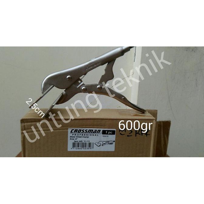 TANG CATOK / PENJEPIT BESI LAS / METAL SHEET CLAMP 8" CROSSMAN EXCLUSIVE