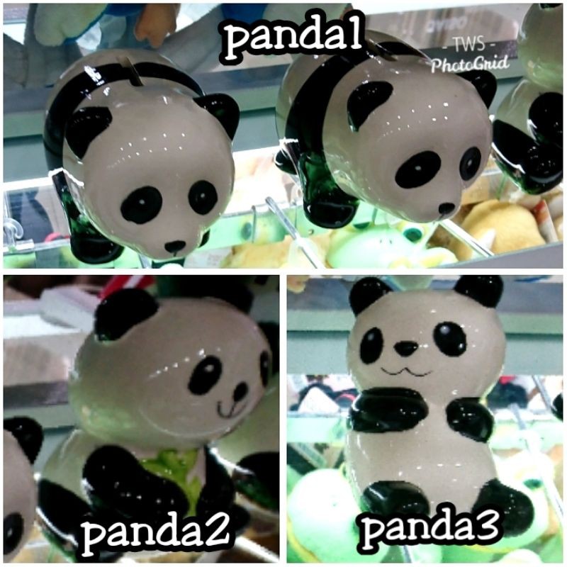 pajangan keramik hiasan panda beruang dan kelinci lucu dekorasi patung boneka