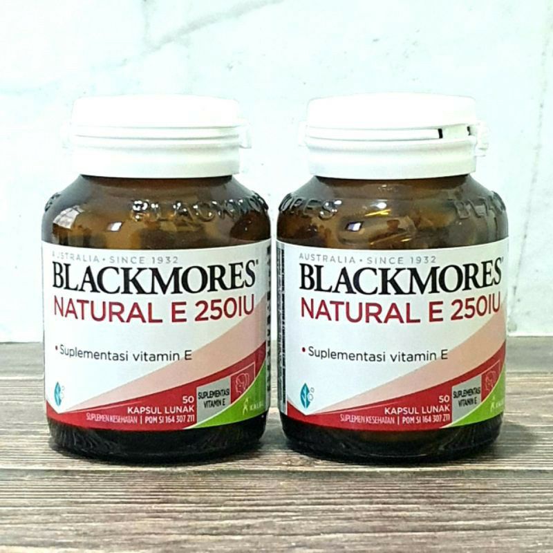 Blackmores Natural E 250 IU 50 Kapsul BPOM Black Mores Natural-E Vitamin E