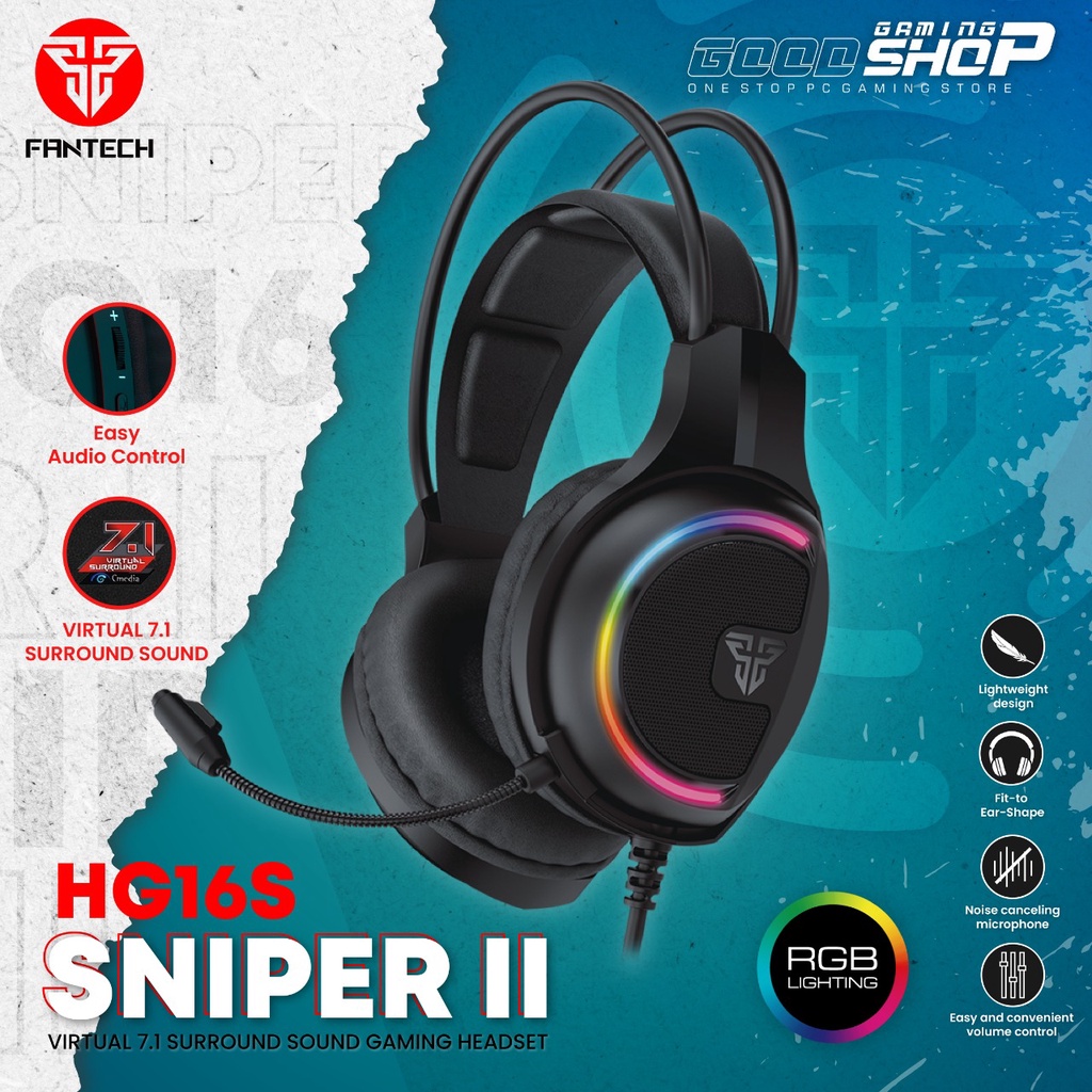 Fantech HG16S / HG-16S / HG-16 S Sniper II 7.1 RGB - Gaming Headset