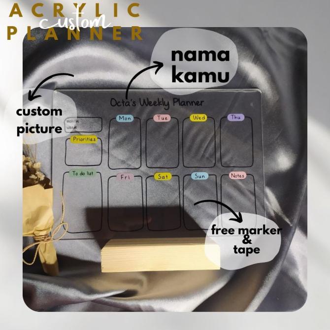 

Silahkan Order] Seri 3 Akrilik Planner To Do List Hadiah Atur Jadwal - 30*35Cm