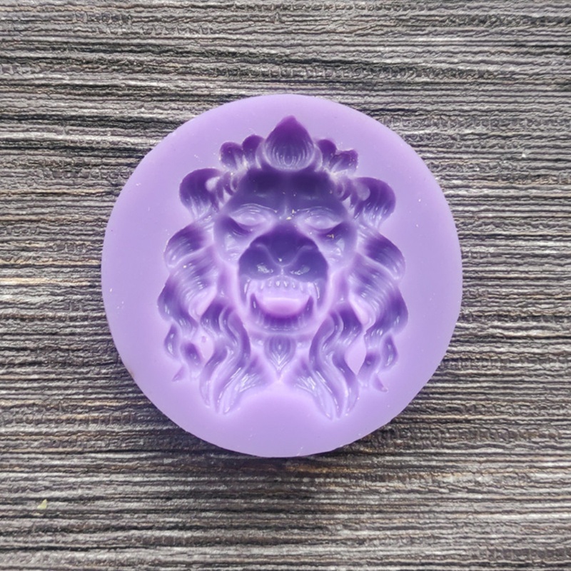 SIY  Lion Head Mold Silicone Epoxy Resin Casting Mold Ornament Jewelry Making Tools