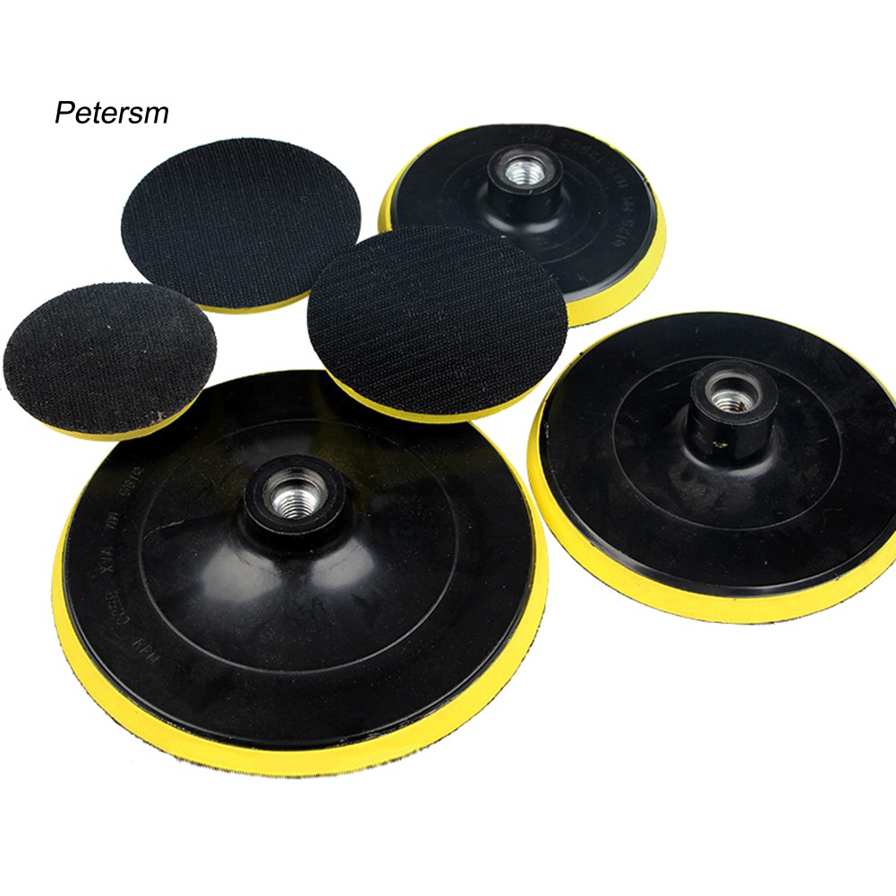 PST_M14 Car Auto Polisher Buffing Sanding Angle Grinder Hook Loop Backing Pad Discs