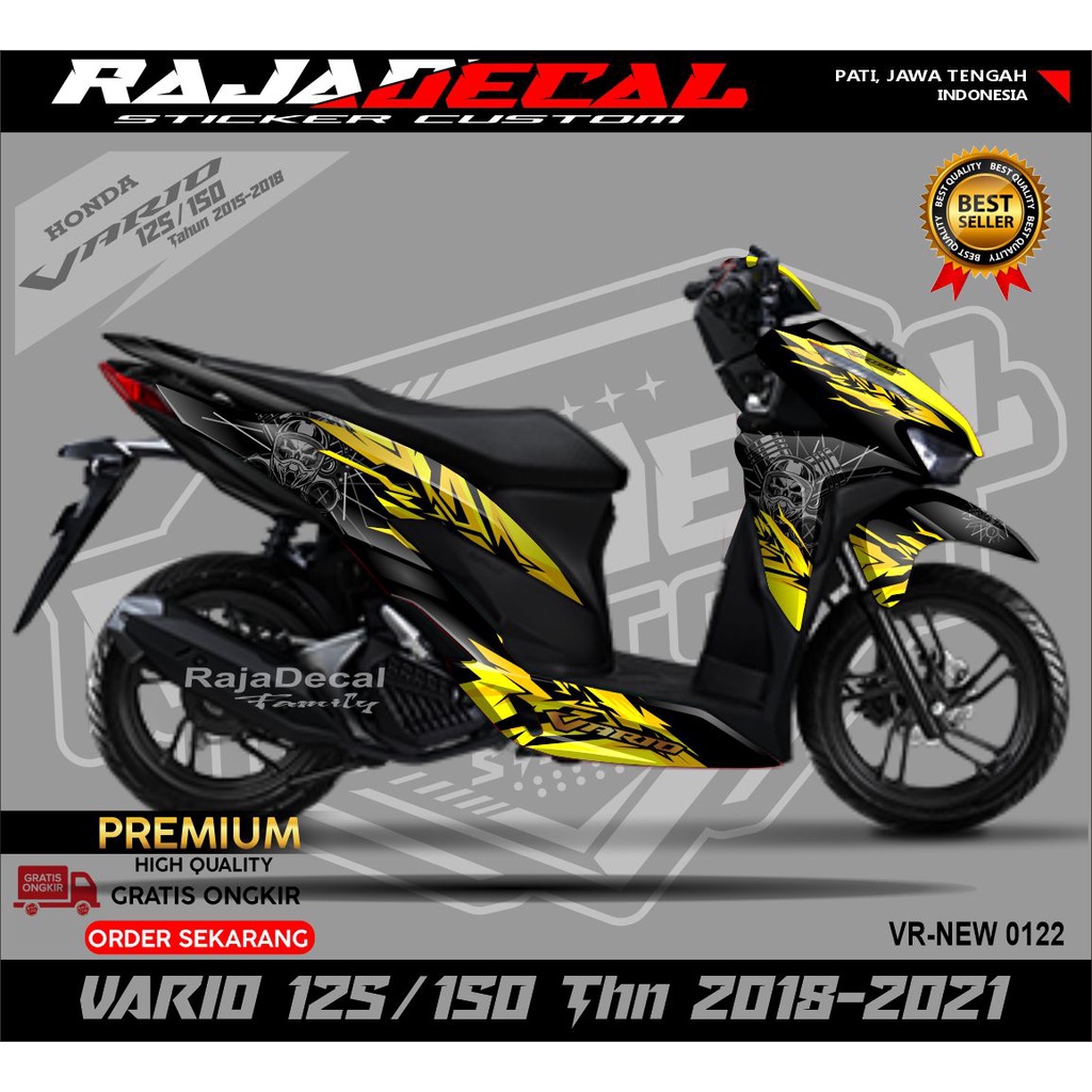 Decal Vario 125 150 New 2018 - 2020 Full Body Stiker Vario 125 150 New 2018 - 2020 Keren Striping Va