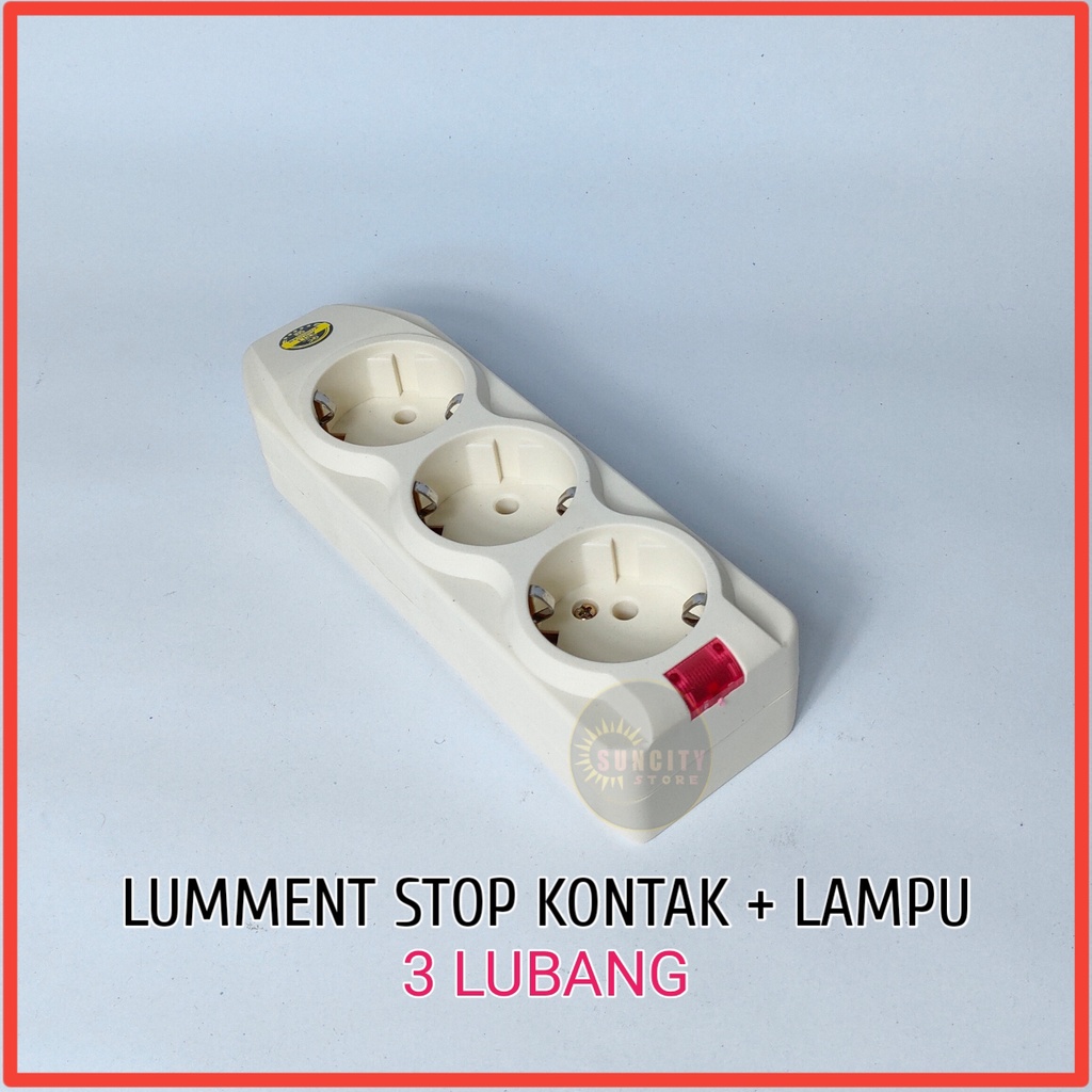 Lumment Stop Kontak Arde 2 Lubang &amp; 3 Lubang