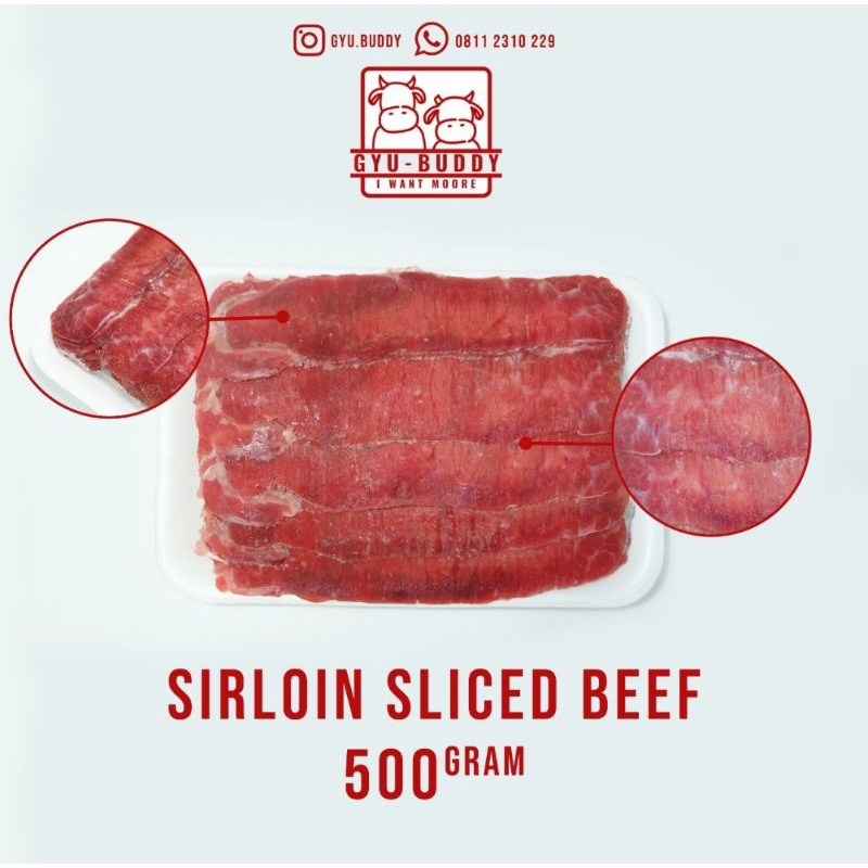 

Daging sirloin slice beef