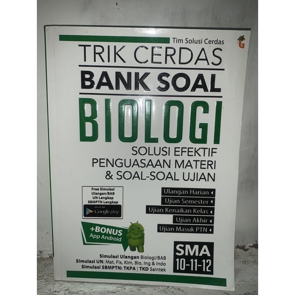 

Trik Cerdas Bank Soal Biologi SMA