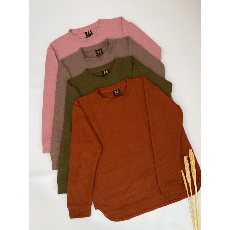 Dasia Waffle Top Knit Oversize