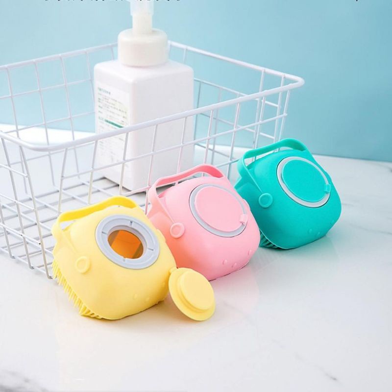 Spons Mandi Silikon Sikat Badan Silicone Langsung Tabung Sabun Import Spons Mandi / Sikat Badan Silikon Sikat Mandi Dispenser Silikon Brush Shower / sikat mandi serbaguna