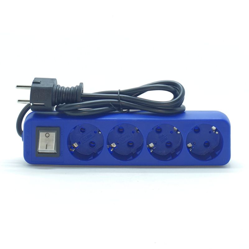 LOYAL KUALITAS PREMIUM BLUE SERIES Stop Kontak Arde Switch Lampu  WATT BESAR Untuk Kompor Listrik Microwave Setrika Dll / Colokan Listrik