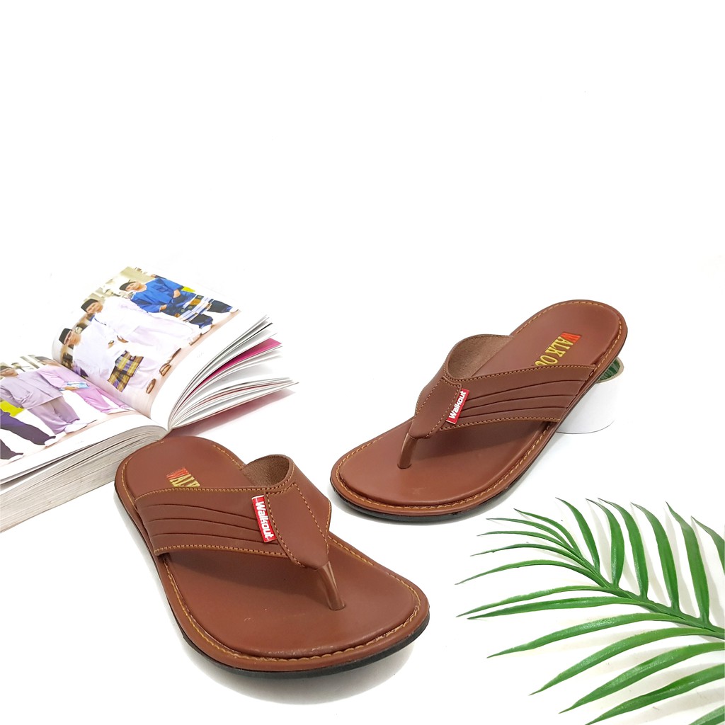 SATYA Sandal Jepit Kasual Pria Kulit PU Trendy dan Nyaman by WALKOUT