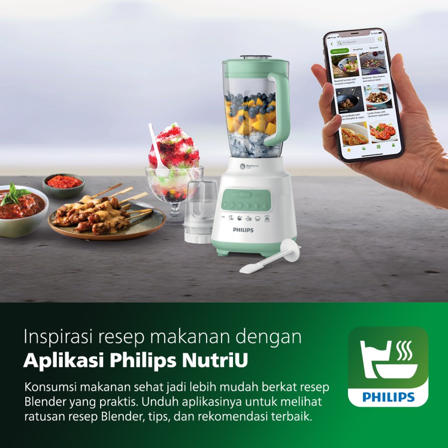 PHILIPS HR2221 HR2222 HR2223 Blender 2in1 4in1 Kaca Plastik