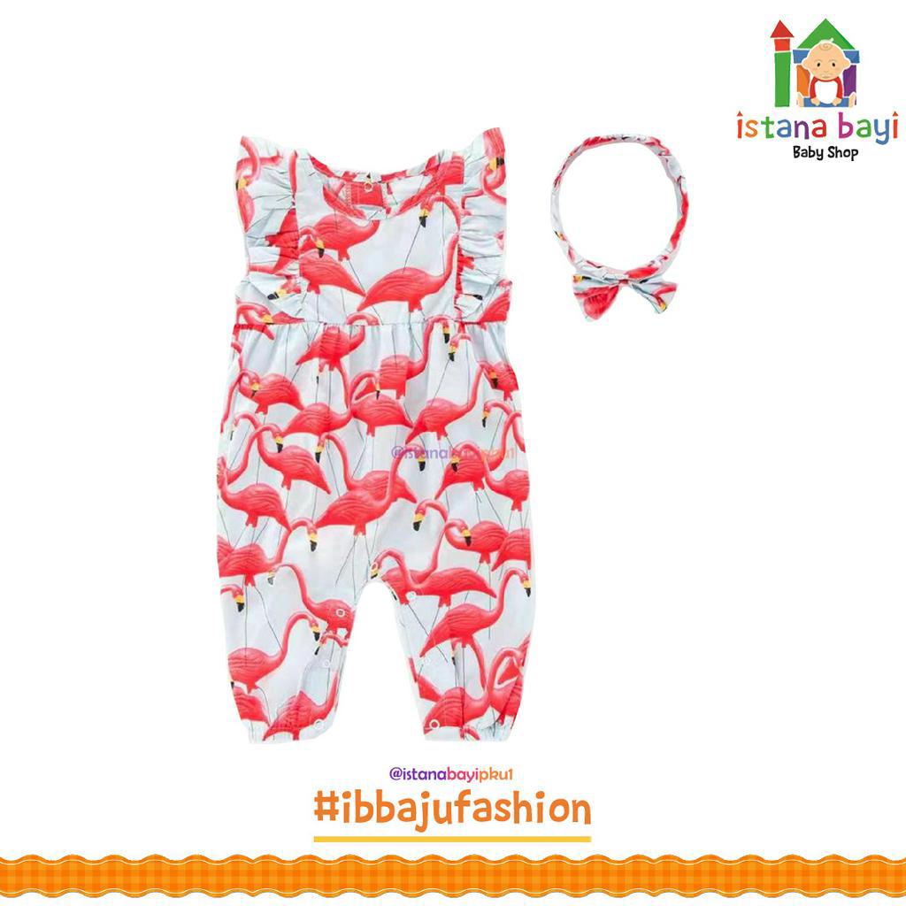Catellove Jumpsuit + Bando / Setelan Jumper Anak
