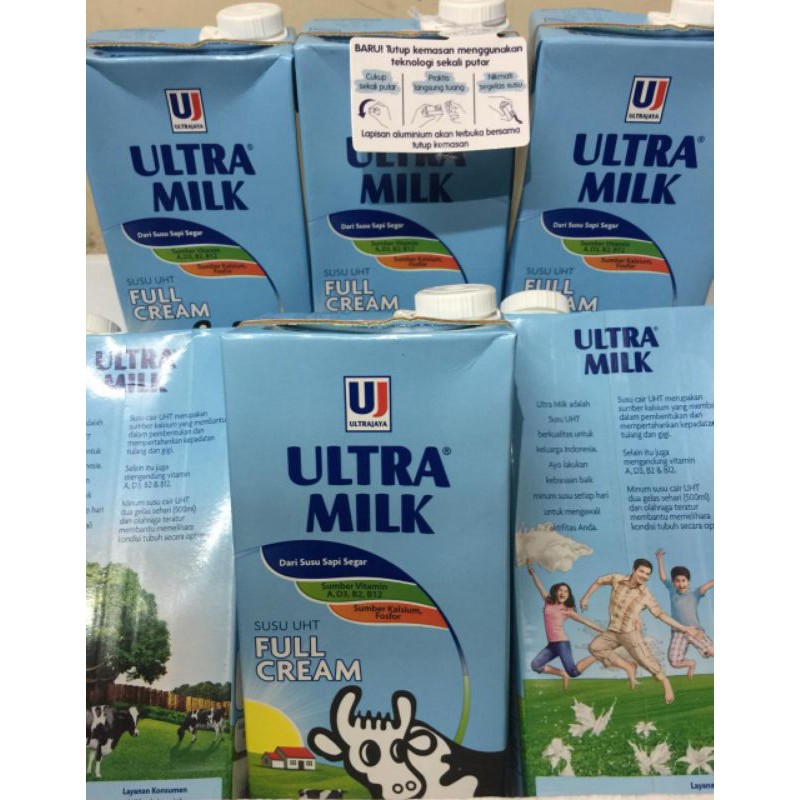 

DA Susu ULTRA MILK Full Cream 1 ml Susu UHT Full Cream 1 Liter