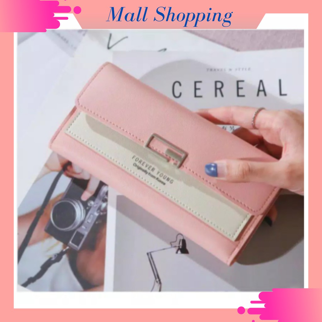 (COD) Dompet Lipat  Dompet Panjang Wanita Import Quality MALL SHOPPING