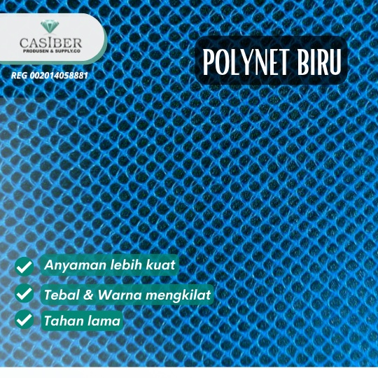 Jaring Waring biru polinet biru ECERAN | jual per meter | 1.3 x 100 m