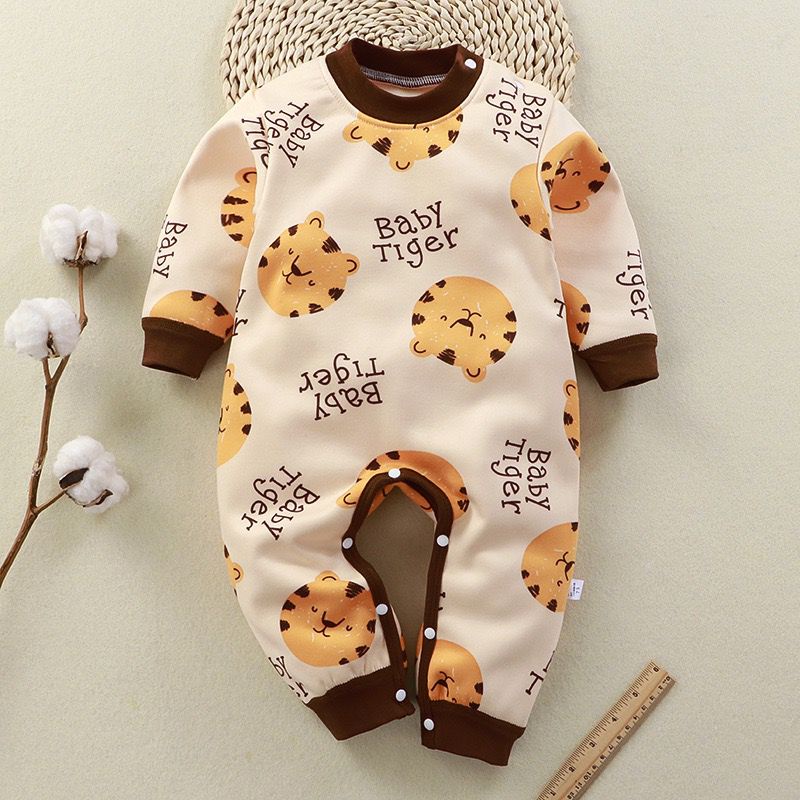 JUMPER BAYI LENGAN PANJANG VELVET HANGAT 0-6 BULAN / BAJU BAYI IMPORT KOREA / JUMPER BAYI HANGAT