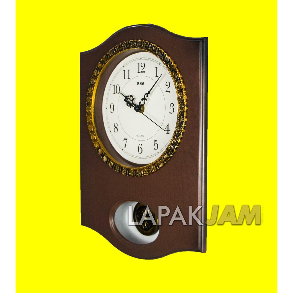 Jam Dinding Bandul Unik Wall Clock Dekorasi Rumah Clock ESA 06037