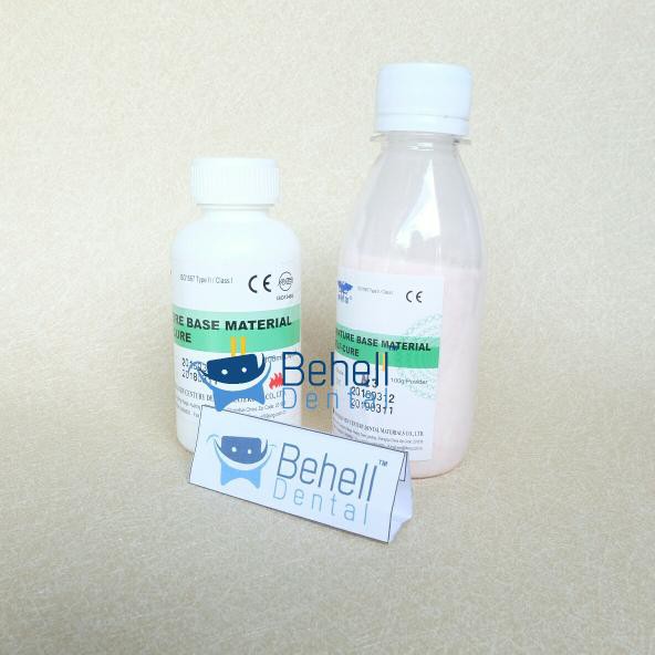 self cure / sc liquid car dan bubuk powder lem gigi palsu atau gusi