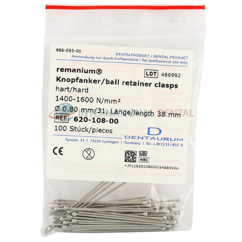 Dental orthodontic Ball retainer clasps