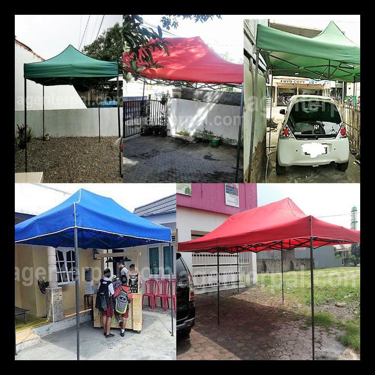 TERLARIS TENDA LIPAT FOLDING BAZAR BOOTH STAND PAMERAN DAGANG JUALAN CARPORT