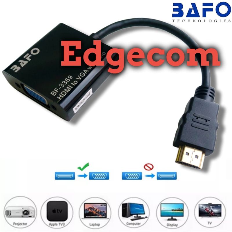 Kabel Konverter HDMI to VGA with Audio BF-3369 BAFO