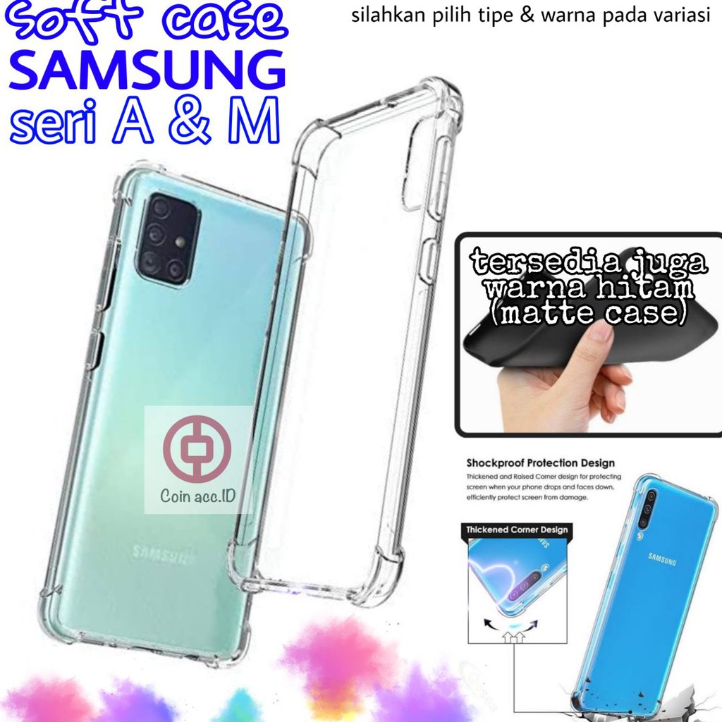 SOFT CASE ANTICRACK SAMSUNG A03s/A02s/A01 CORE/A21S/A11/M11/A30/A20S/A30S/A50S/A51/A71/A10S/A10/A21