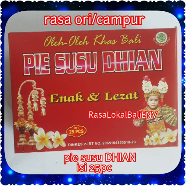 

PIE SUSU DHIAN 25PC DIJAMIN BARU, PIE SUSU BALI, PIE SUSU ENAK, PIE SUSU MURAH