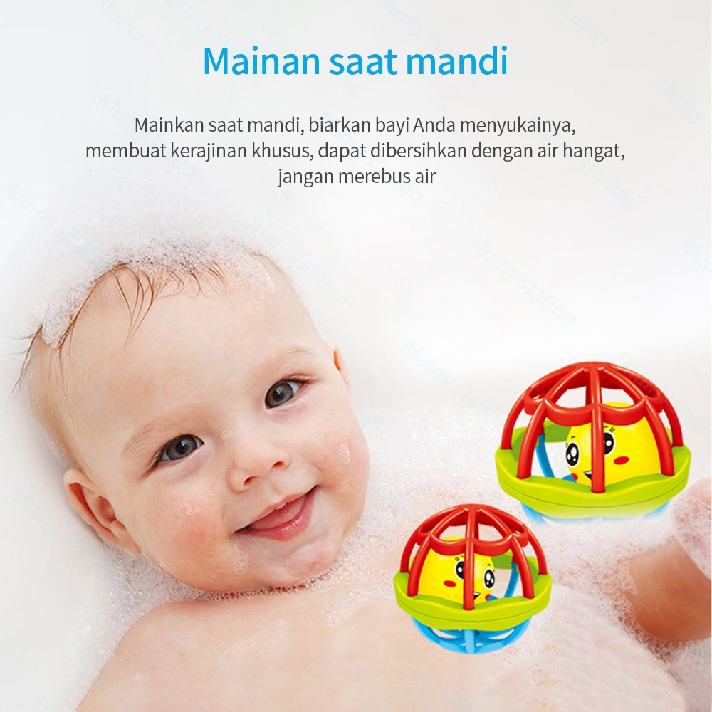 Mumystation Mainan rattle bayi bola rattle/teether/kerincingan