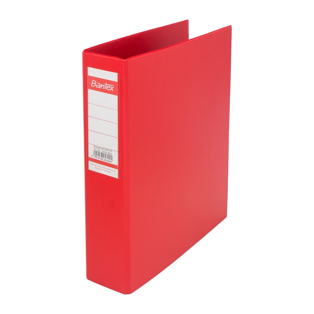 

[Zada] Bantex Ring Binder 2 Ring D 52mm Folio Red 8253 09