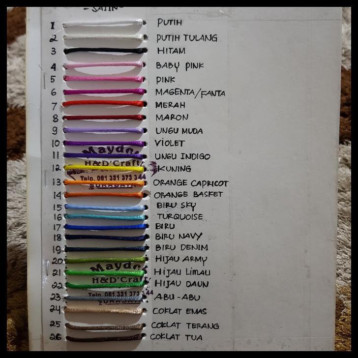 

TALI SATIN/TALI CINA CORD @200 YARD