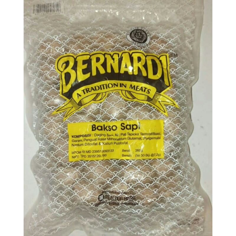 

Bernardi Bakso Sapi Kecil