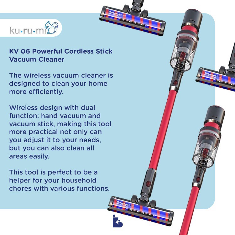 Kurumi KV06 | Vaccum Cleaner | Penyedot Debu