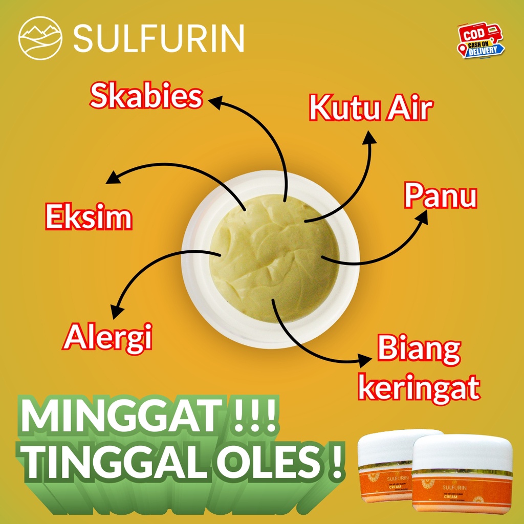 SULFURIN OBAT GATAL KULIT SELANGKANGAN MENAHUN Ruam Biang Keringat HERBAL ALAMI ORIGINAL BPOM