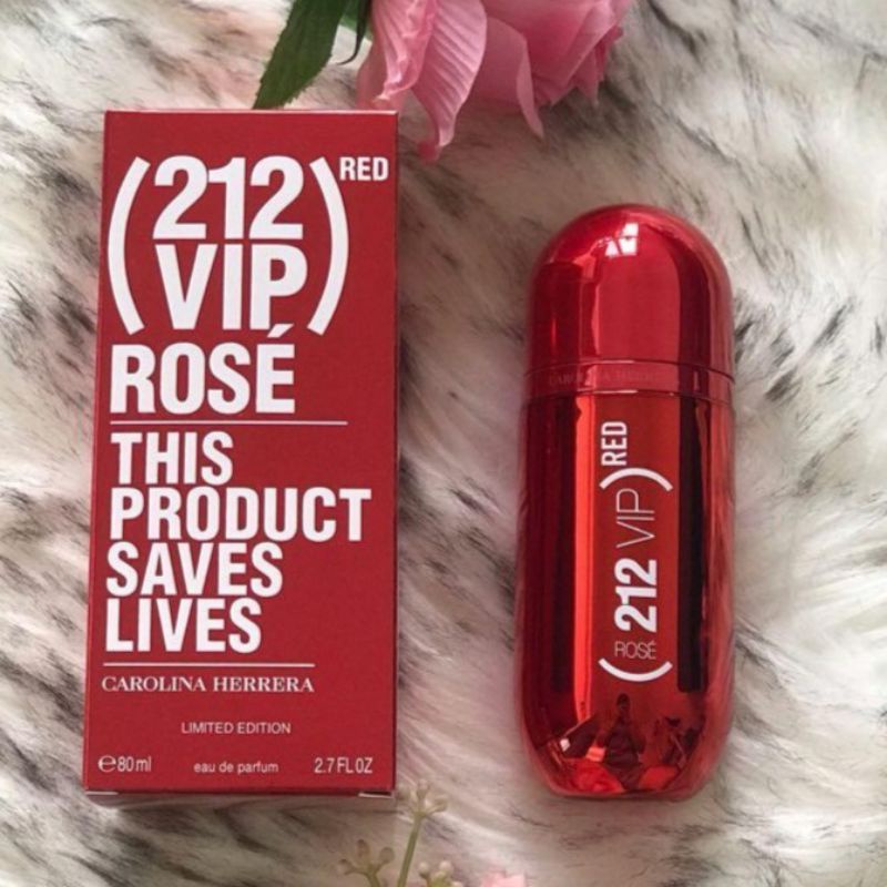CAROLINA HERRERA 212 VIP ROSE RED ORIGINAL BOX