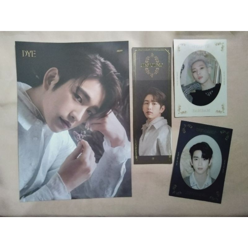 bookmark bm mirror card mc DYE jinyoung bambam got7 pc photocard