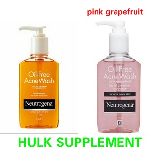 Neutrogena Oil Free Pink Grapefruit Acne Face Cleanser Shopee Indonesia