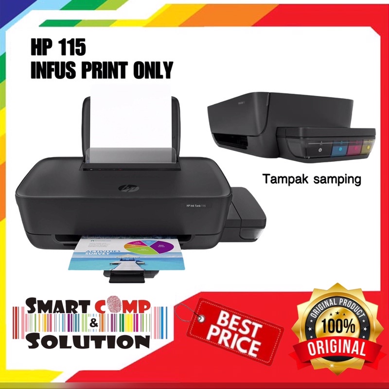 Printer HP Ink Tank 115 Print Only - Print Document Photo